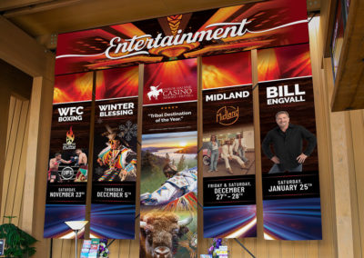 Coeur d’Alene Casino entertainment event banners