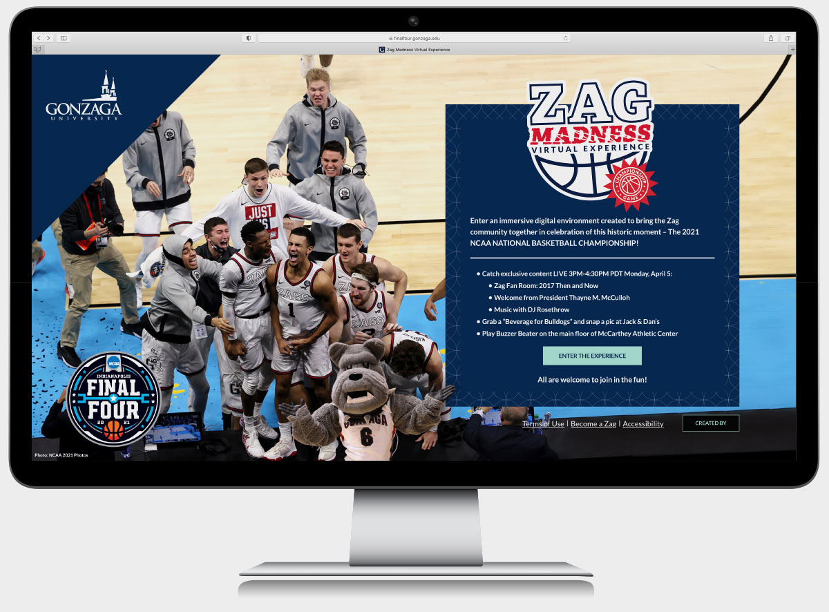 Gonzaga University Zag Madness Interactive Event